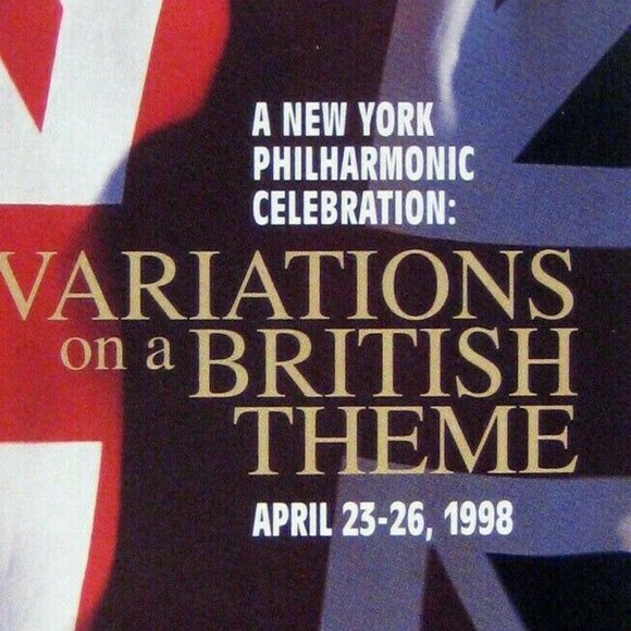 New York City Philharmonic Stagebill April 1998 Variations on British Theme - Picture 2 of 7
